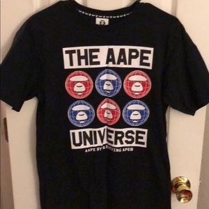 AAPE by Bape A bathing ape black t size small